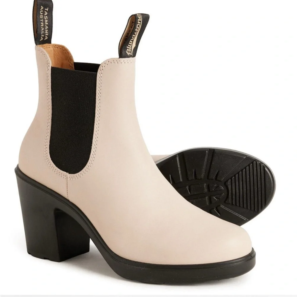 Blundstone Women's Tan Heeled Boots - Picture 1 of 6